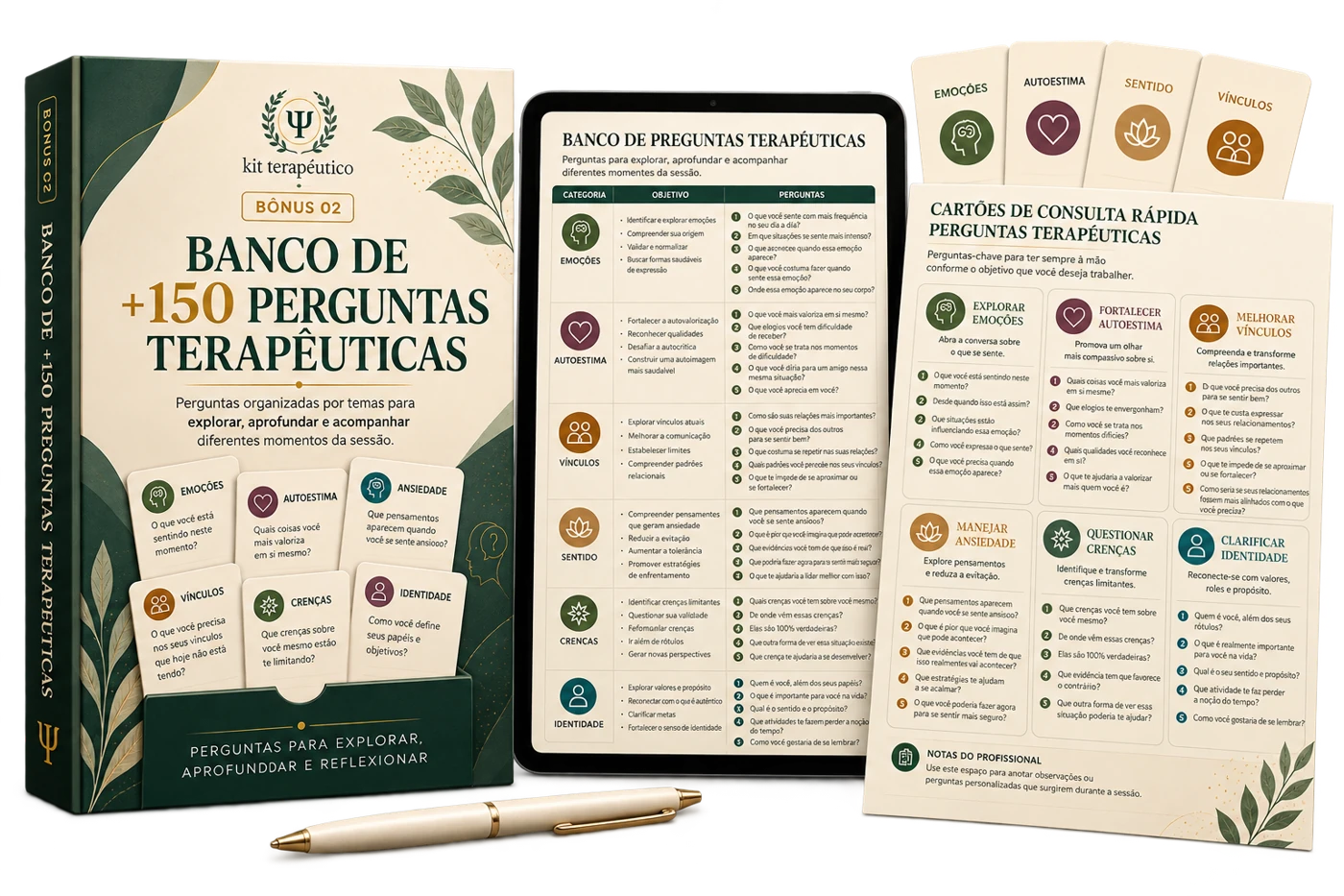 Banco de +150 Perguntas Terapêuticas