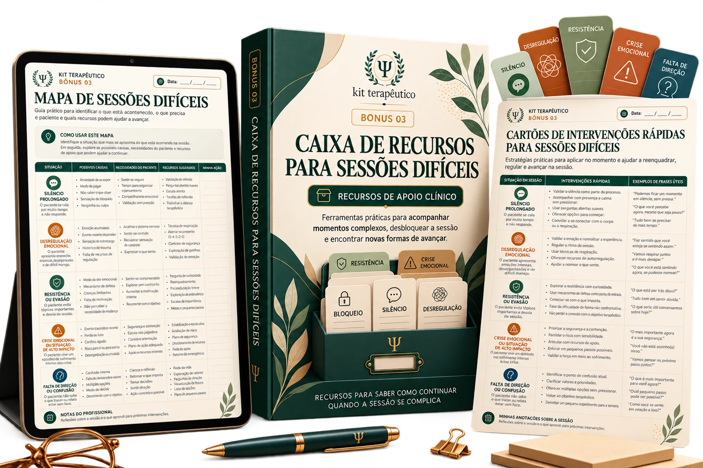 Caixa de Recursos para Sessões Difíceis